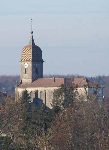 Clocher d'Harsault (Vosges) photo D. Grante