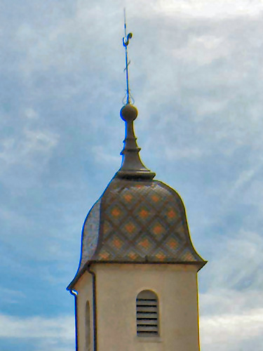 Clocher de Motey-Besuche (70), photo F. Beuraud