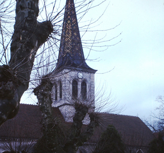 Clocher d'Ouroux sur Saône (71) photo R. Cayet-Gillot
