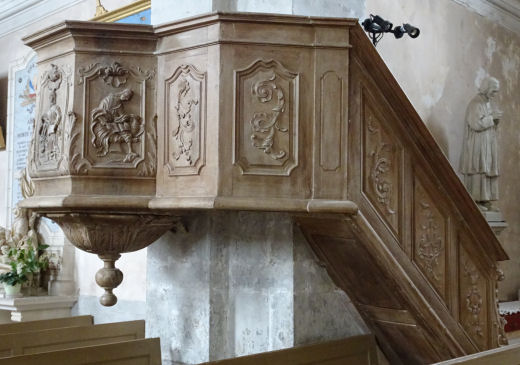 Intérieur de l'église d'Abbenans, photo O. Pernot