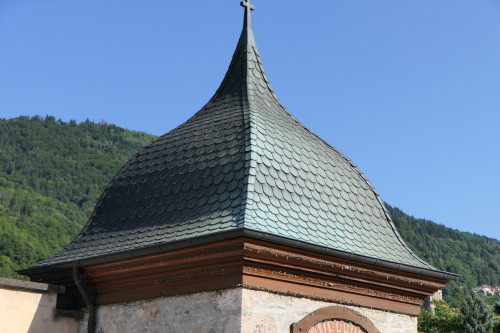 Clocher d'Allevard-les-Bains, photo Y. Bessero