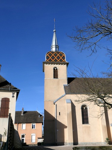 Eglise d'Ancier, photo Y. Bessero