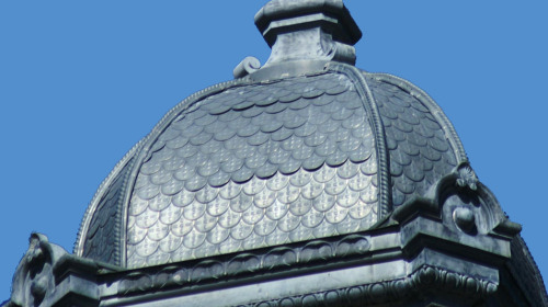 Lanternon du clocher d'Arc-et-Senans en 2016, photo J. Masset