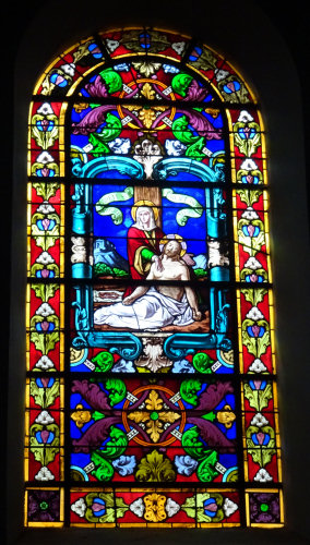 Vitrail de l'église d'Arlay, photo O. Pernot