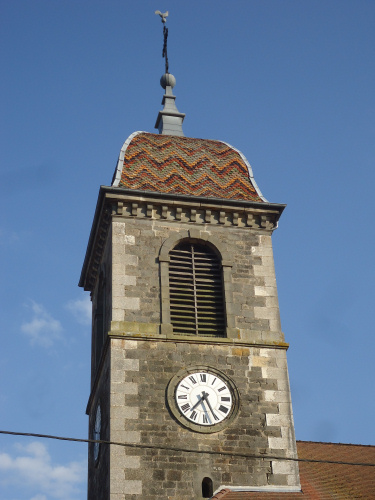 Clocher d'Augicourt, photo E. Ozenne
