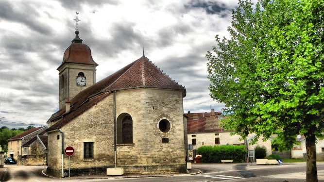 L'église d'Auvet-et-la-Chapelotte, photo D. Bion