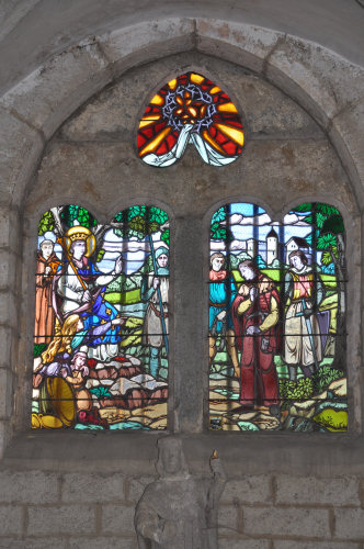 Vitraux de l'église d'Auxange, photo M. Morlin