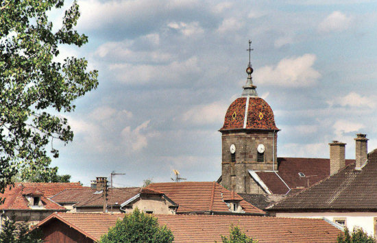 L'église de Baudoncourt en 2003, photo J. Menneret