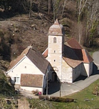 L'église de Belvoir, photo E. Rey