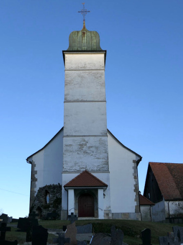 L'église de Bourrignon, photo Y. Bessero