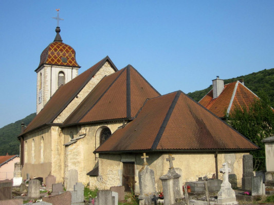 L'église de Branne de Branne, photo E. Rey