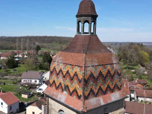Le coq du clocher de l'église de Breurey-lès-Faverney, photo E. Rey