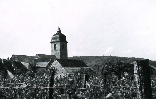 l'église de Buffard en 1964, photo P. Gérard