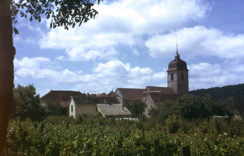Le village de Buffard en 1973, photo P. Gérard