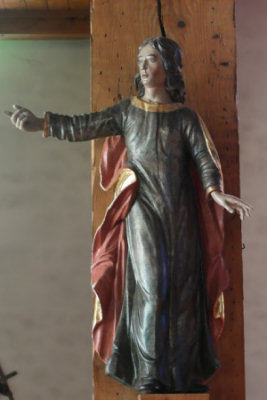 Statue, église de Buix, photo Y. Bessero