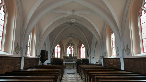 La nef de l'église de Bulle, photo O. Pernot