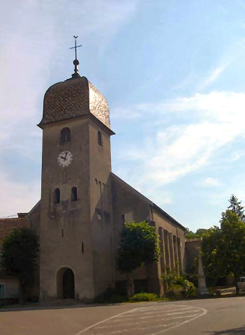 L'église de Byans sur le Doubs, photo B. Mougey
