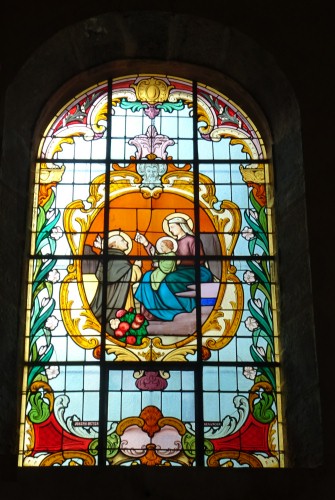 Vitrail de l'église de Censeau, photo  O Pernot