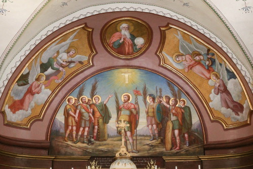 Peinture du choeur de l'église de Cerre-lès-Noroy, photo C. Quillon