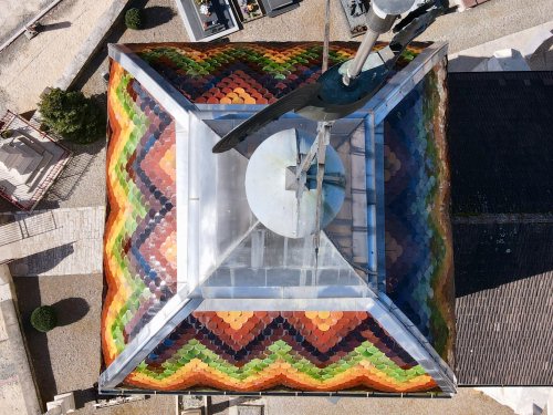 Le clocher de l'église  de Cerre-lès-Noroy, photo E. Rey