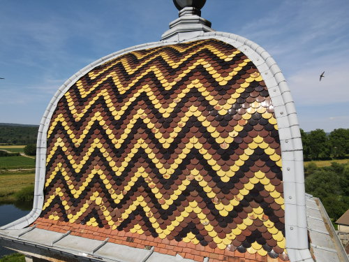 Le clocher de l'église de Chalèze, photo E. Rey