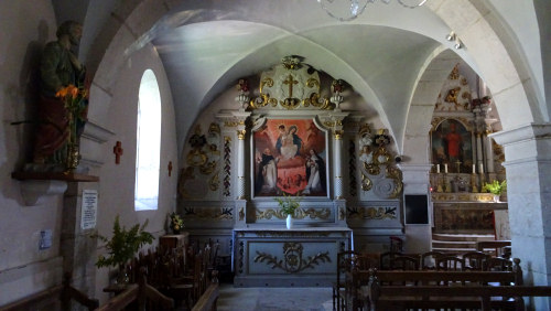 Intérieur de l'église de Chapelle-des-Bois, photo O. Pernot