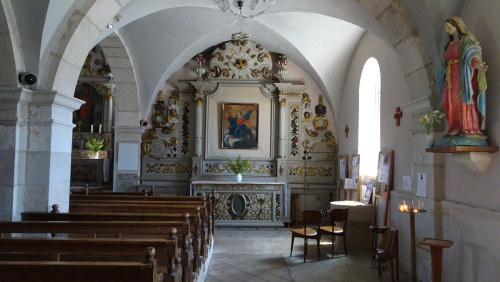 Intérieur de l'église de Chapelle-des-Bois, photo O. Pernot