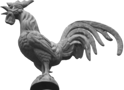 Le coq de l'église de Chapois, photo O. Pernot