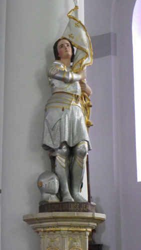 Statue de Jeanne d'Arc, église de Chargey-lès-Gray, photo D. Bion