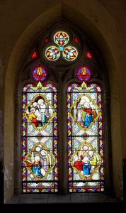 Vitrail de l'église de Chatelneuf, photo O. Pernot