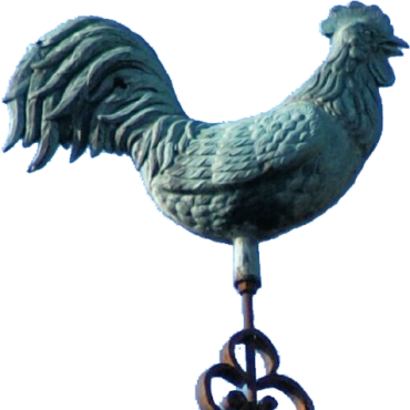 Le coq de l'église de Chaux-lès-Clerval, photo J. Masset