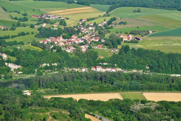 La commune de Chaux-lès-Clerval, photo C. Fontana