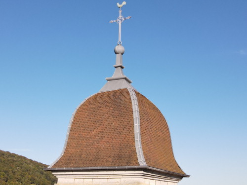 Clocher de l'église de Chaux-lès-Clerval, photo E. Rey