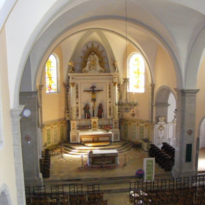Le choeur de l'église de Clerval, document Diocèse de Besançon