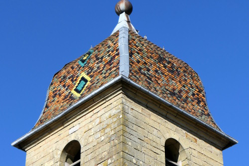 Clocher de l'église de Cubry-lès-Faverney, photo Y. Bessero