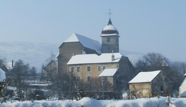 Le site de Dambelin en hiver, photo M. Taland
