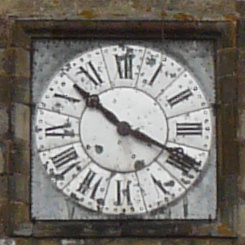 Horloge du clocher de l'église de Dampierre-lès-Conflans, photo N. Legat