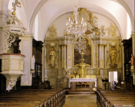 Le choeur de l'église de Déservillers, photo Racines Comtoises