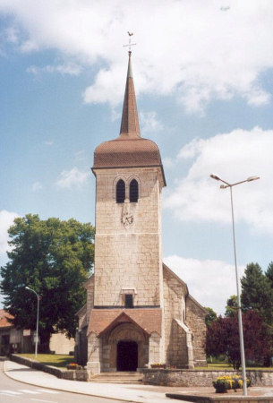 L'église de Dompierre-les-Tilleuls, photo C. Briot
