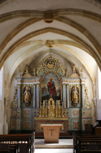 Retable de l'église de Dompierre-les-Tilleuls, photo C. Quillon