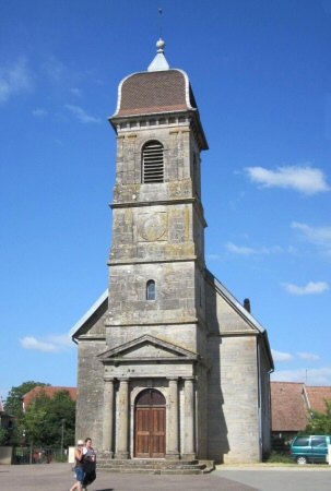 Le temple d'Echenans-sous-Mont-Vaudois, photo J. Masset