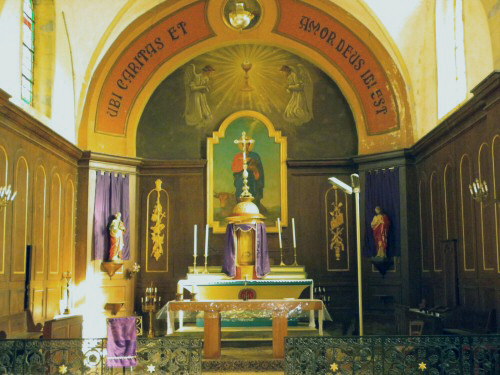 Intérieur de l'église d'Echenoz-le-Sec, photo D. Bion