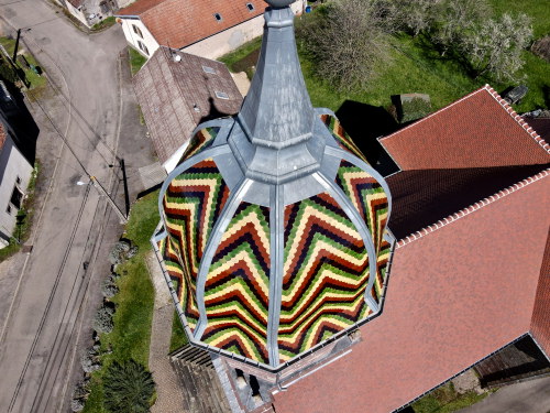 Le clocher d'Equevilley, photo E. Rey