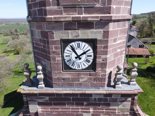 Le clocher d'Equevilley, photo E. Rey