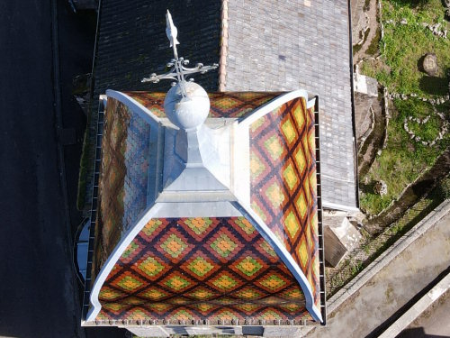 Le clocher de l'église d'Esprels, photo E. Rey