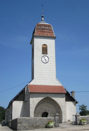 L'église d' Etalans, photo J. Masset