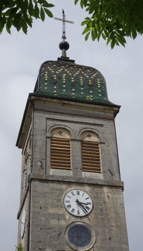 Clocher de l'église d'Etival, photo O. Pernot