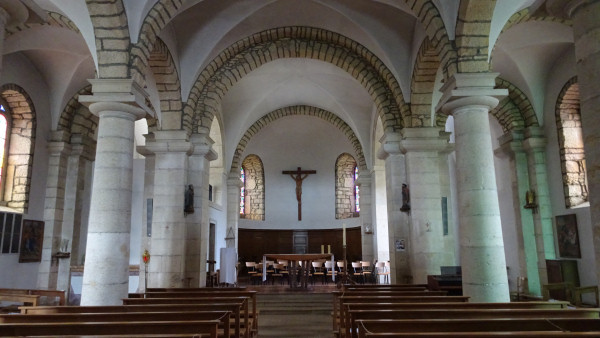 Intérieur de l'église d'Etival, photo O. Pernot