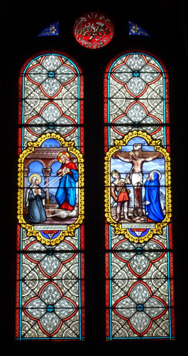 Vitraux de l'église d'Etival, photo O. Pernot