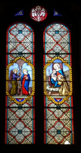 Vitraux de l'église d'Etival, photo O. Pernot